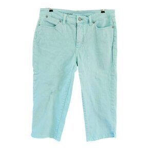 Talbots Flawless Pedal Pusher Capris Size 6 Light Blue